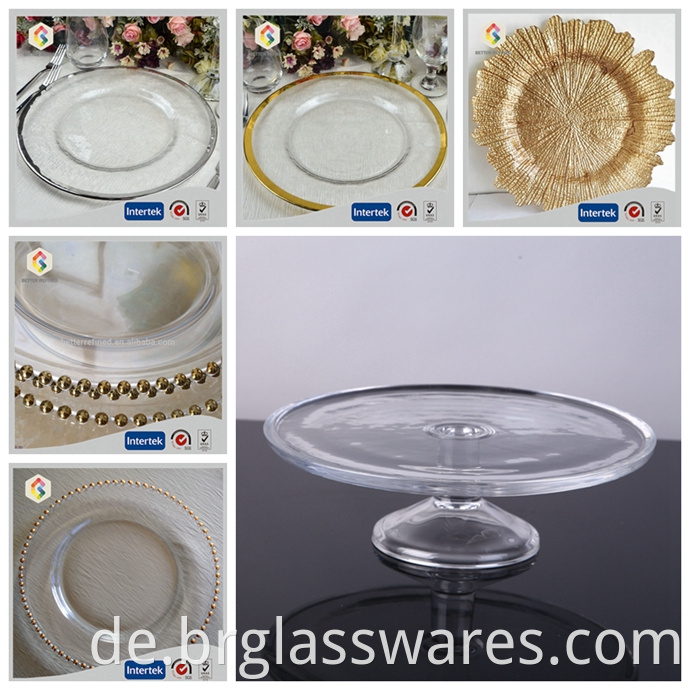 glass charger plate